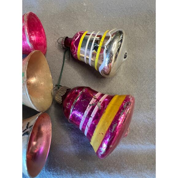 Vintage Various Christmas Bell Ornaments - Picture 2 of 6